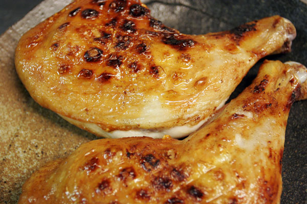 ローストチキンに　北海道産　骨付き鶏もも・レック　2本　約600g