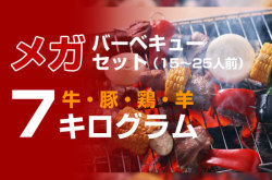 7ｋｇ ◆メガバーベキュー・BBQセット 2015◆　15～25人前 　