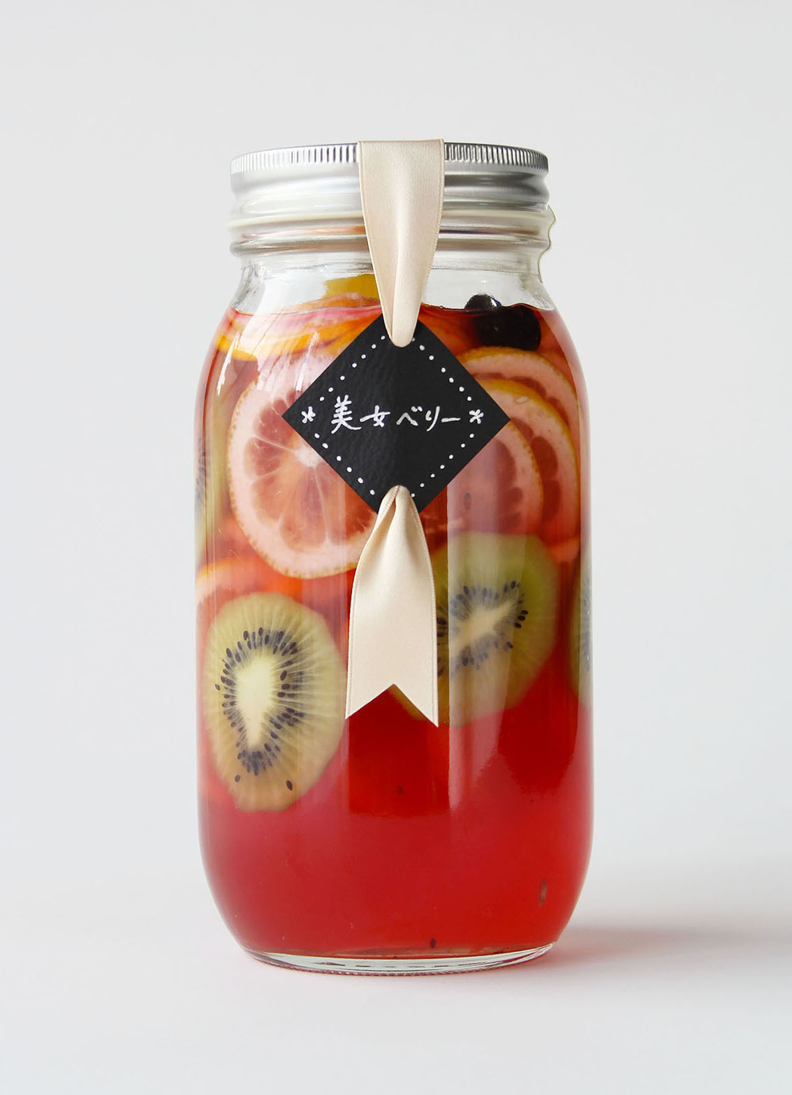 手づくりフルーツビネガー！ブルーベリー入り「飲んで美・美女ベリー」お酢と蜂蜜と果物を毎日美味しく飲んでいつまでも美しく！【お酢、はちみつ、レモン、オレンジ、キウイ、ブルーベリー】