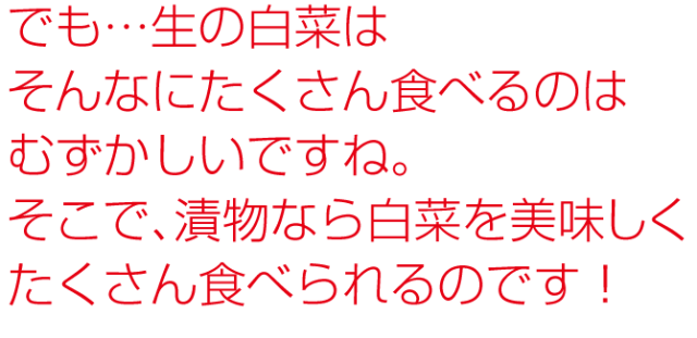 リピーター続出！手作り！無添加！！白菜漬