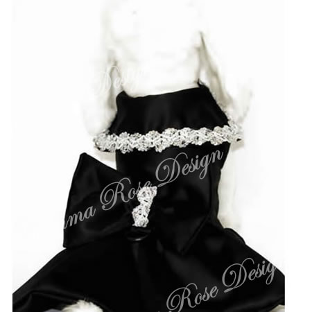 犬服【Emma Rose Design】（エマローズデザイン）Black Glamour