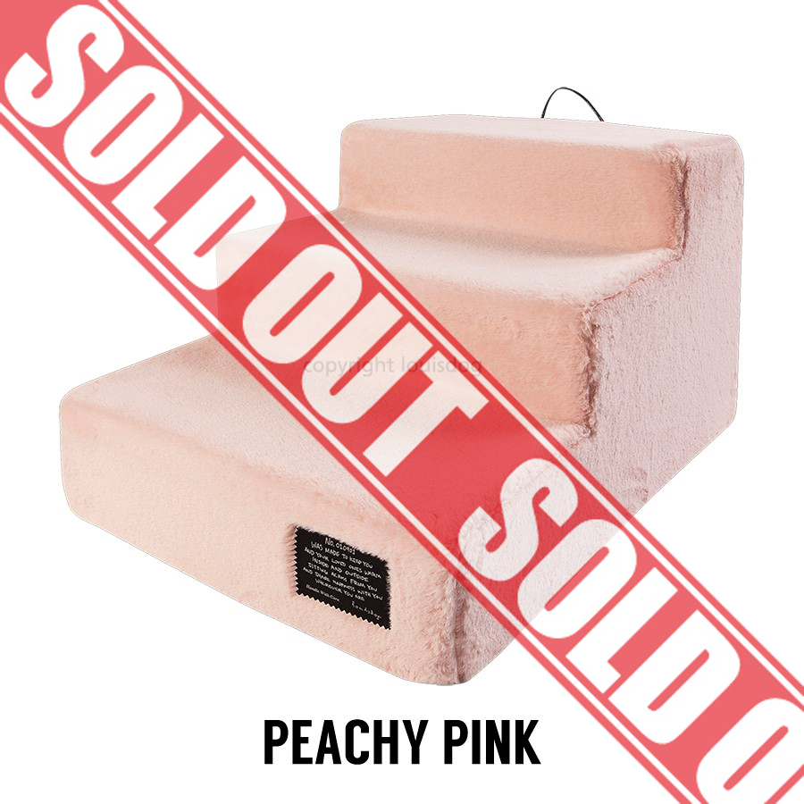 Louisdog（ルイスドッグ）犬の階段 Furry Step Peachy Pink Grand ファーリー ステップ ピーチィ ピンク グランドサイズ☆☆完売しました☆☆