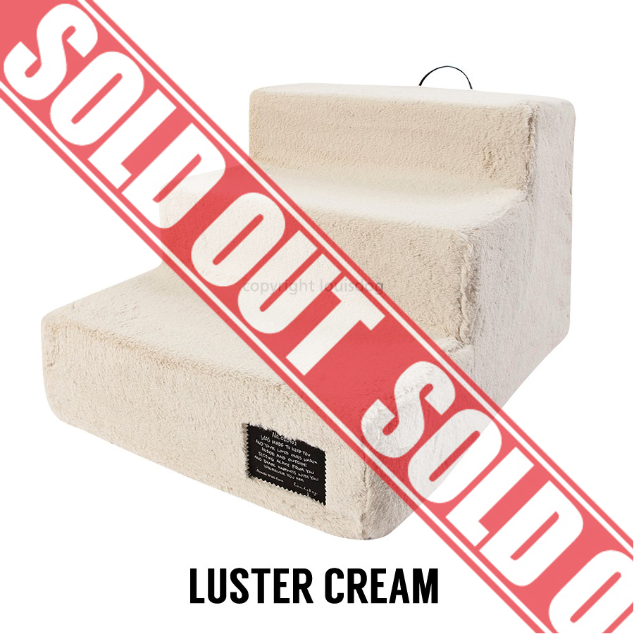 Louisdog（ルイスドッグ）犬の階段 Furry Step Luster Cream Grand ファーリー ステップ ラスター クリーム グランドサイズ☆☆完売しました☆☆