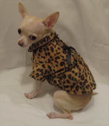 Platinum Puppy Couture（プラチナ パピー クチュール）Fur Baby Cheetah Print Dog Coat ファー ベビー チーター プリント コート
