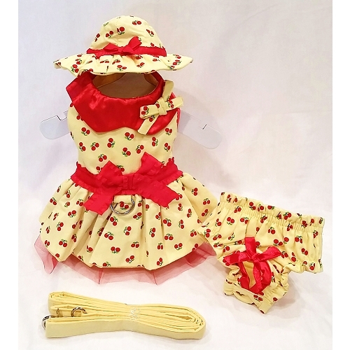 Platinum Puppy Couture（プラチナ パピー クチュール）Cherry Surprise Harness Dog Dress チェリー サプライズ ハーネス ドレス