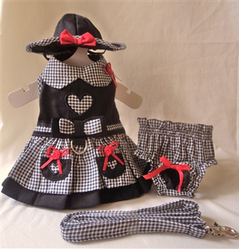 ハート ギンガム ハーネス ドレス セット