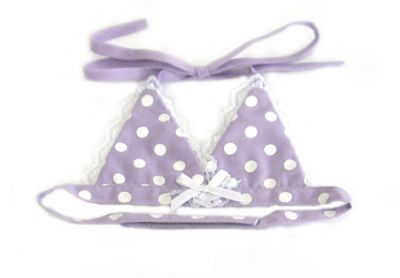 Doggie Design（ドギーデザイン）Lavender Polka Dot Bikini Top ラベンダー ポルカ ドット ビキニ トップ