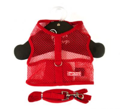 Doggie Design（ドギーデザイン）NEW Red Netted Mesh Harnessニュー レッド ネット メッシュ ハーネス ベスト