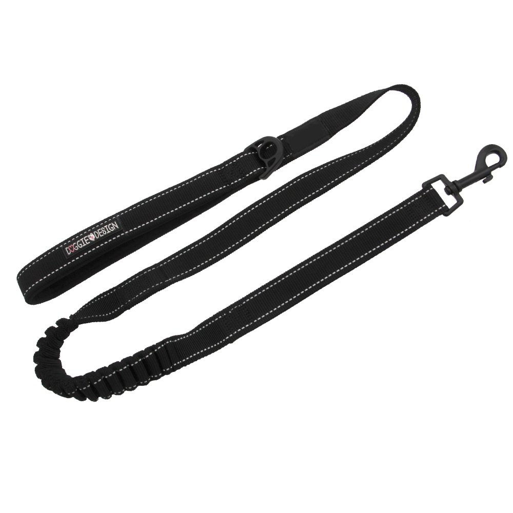 Doggie Design（ドギーデザイン）リード Soft Pull Traffic Dog Leash Black ソフト プル トラフィック ドッグ リード