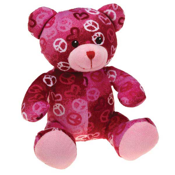 Zanies（ザニーズ）Kiss N' Cuddle Bears Dog Toys Peace キッスン カドル ベア ドッグ トイ ピース