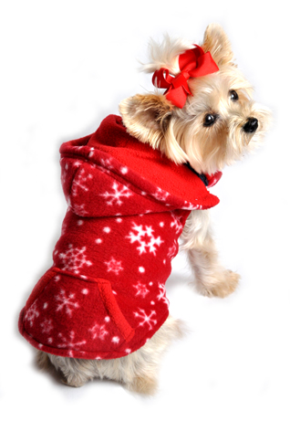 Doggie Design（ドギーデザイン）Red Snowflake Reversible Vest レッド スノーフレーク リバーシブル ベスト