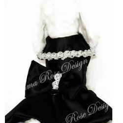 犬服【Emma Rose Design】（エマローズデザイン）Black Glamour
