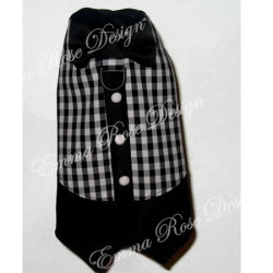 犬服【Emma Rose Design】（エマローズデザイン）Black Tie Afair　Boy Dog Vest