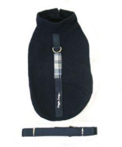 Doggie Design（ドギーデザイン）Navy Blue Fleece Wrap Vest ネイビー ブルー フリース ラップ ベスト