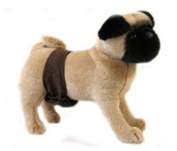 Doggie Design（ドギーデザイン）マナーベルト Brown Soft Suede P-Pocket Belly Band ブラウン ポケット マナーベルト