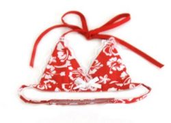 Doggie Design（ドギーデザイン）Red Hawaiian Bikini Top レッド ハワイアン ビキニ トップ