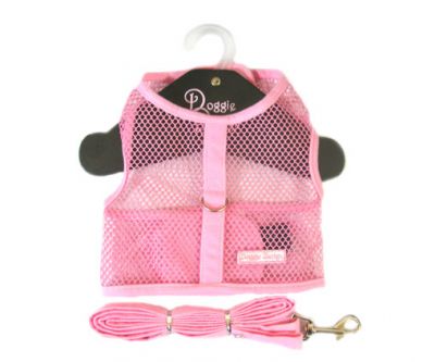 Doggie Design（ドギーデザイン）NEW Pink Netted Mesh Harness ニュー ピンク ネット メッシュ ハーネス ベスト