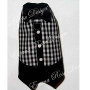 犬服【Emma Rose Design】（エマローズデザイン）Black Tie Afair　Boy Dog Vest