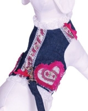 Cha-Cha Couture（チャチャクチュール）Paisley Denim ペイズリー デニム ハーネス ベスト