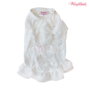 Wooflink（ウーフリンク）ドッグウェア SUMMER DAYS MINI DRESS WHITE サマー デイズ ミニ ドレス ホワイト