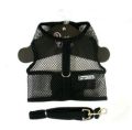 Doggie Design（ドギーデザイン）NEW Black Netted Mesh Harness ニュー ブラック メッシュ ハーネス