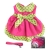 Doggie Design（ドギーデザイン）Hot Pink and Lime Green Polka Dot Dog Dress Set ホット ピンク ポルカドット ドレスセット