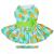 Doggie Design（ドギーデザイン）Pineapple Luau Dog Harness Dress パイナップル ルアウ ドレス