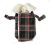 Doggie Design（ドギーデザイン）Pink Plaid Fleece Wrap Up Coat ピンク ブラック チェック フリース コート