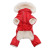 Doggie Design（ドギーデザイン）ドッグウェア Red Ruffin It Dog Snow Suit Harness レッド ラフィン スノー スーツ