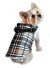 Doggie Design（ドギーデザイン）Brown Plaid Step In Wrap Coat ブラウン プレイド ラップ コート