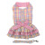 Doggie Design（ドギーデザイン）Pink Seersucker Ruffled Dog Dress ピンク シアサッカー フリル ドレス