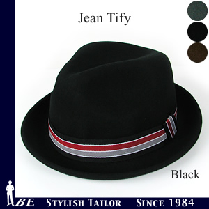 Testify Jean Tify ボーダーリボン 中折れハット