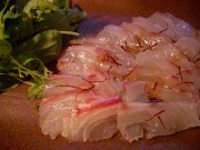 お刺身にもオリーブオイル