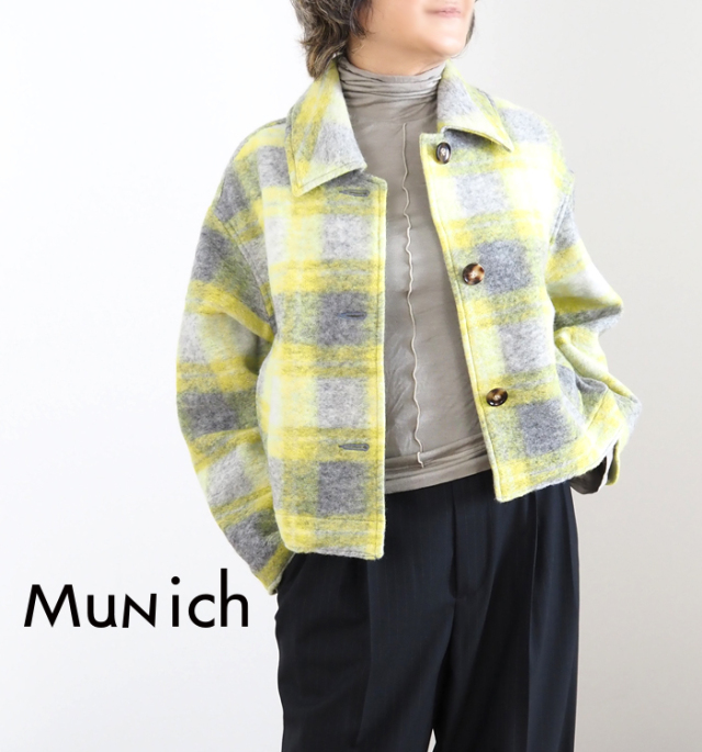 Munich ミューニック ウールチェックジャケット
