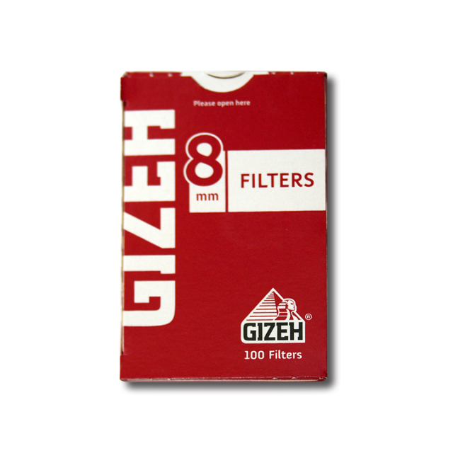GIZEH ギゼ フィルター 8mm レギュラー 100個 7-21011-20 メール便可