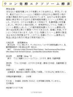 ウコン発酵エクソソーム酵素