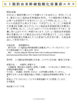 ヒト脂肪由来幹細胞順化培養液エキス