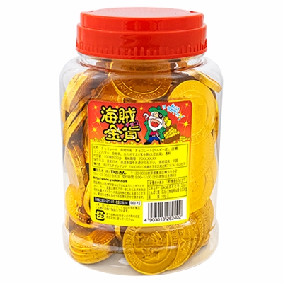 ポット入り海賊金貨チョコ 100入