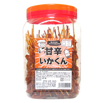 一十珍海堂 甘辛いかくん 60本入