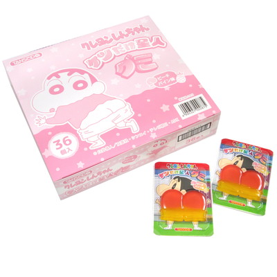 クレヨンしんちゃん ケツだけ星人グミ ピーチ&パイン味 36入