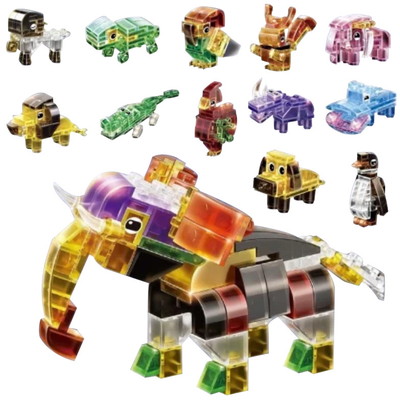 クリスタルホビーブロック 動物 12入