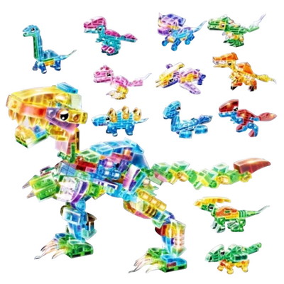 クリスタルホビーブロック 恐竜 12入