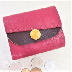 2つ折り財布（ダークピンクN）