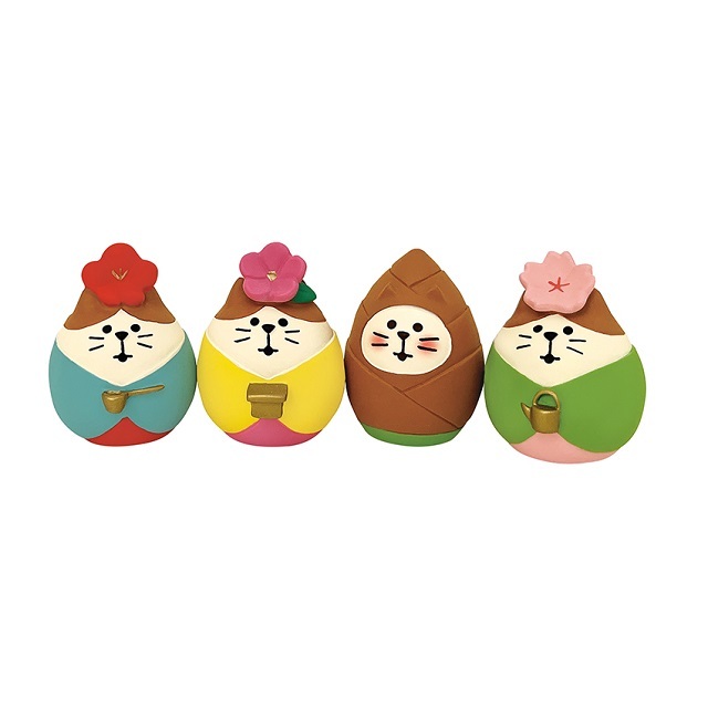 concombre（コンコンブル）ぽかぽかひなたのおひなさま 花てまり文鳥