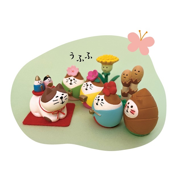 コンコンブル　ひな祭り　文鳥　ぼんぼり　お雛様 楽天市場】コンコンブル ひなまつり ひなケーキ 文鳥雛 | 雛飾り ひな