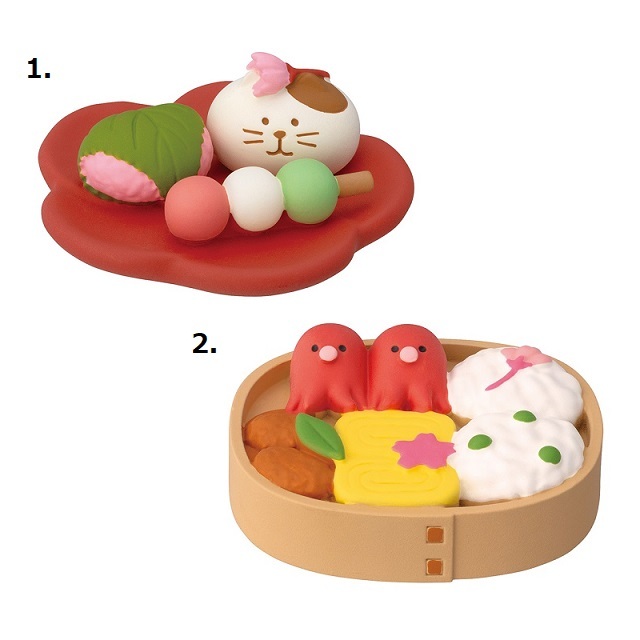 concombre（コンコンブル）ねこねこ桜ピクニック にゃんこ和菓子盆