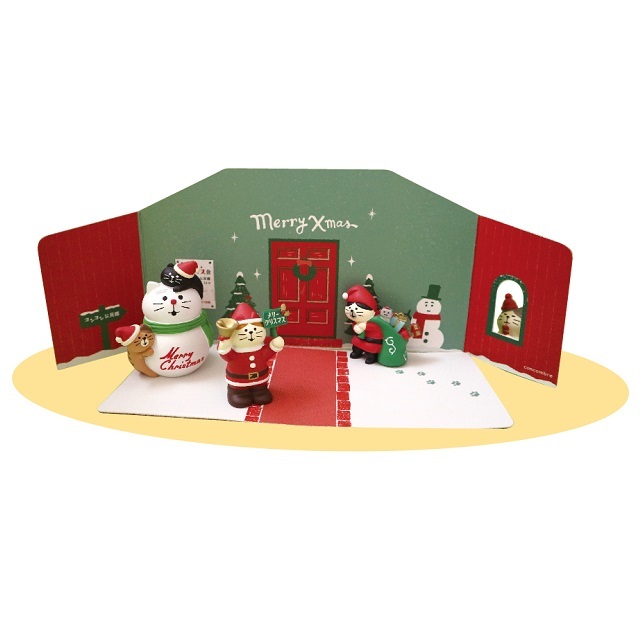 コンコンブル　クリスマス会の背景カードクリスマスイメージ２