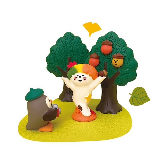concombre（コンコンブル）みのりの秋 どんぐり山 紅葉おどり猫
