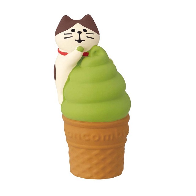 concombre（コンコンブル）福茶園 ちびねこ抹茶ソフト