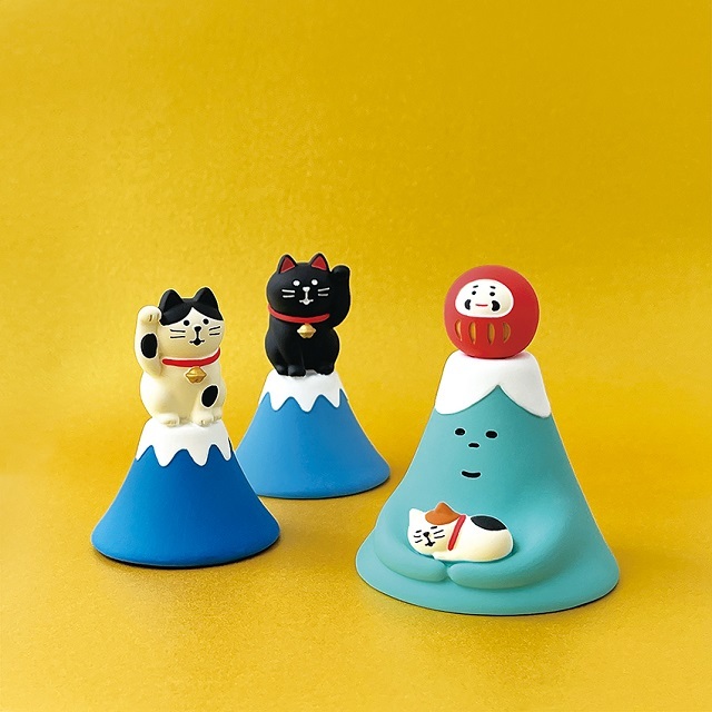 concombre（コンコンブル） FUKU福MONO 開運富士山 富士山とすやすや子猫